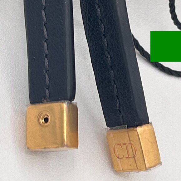 Dior Montaigne Phone Holder with Chain Strap - Blue Oblique Jacquard - Picture 4 of 11